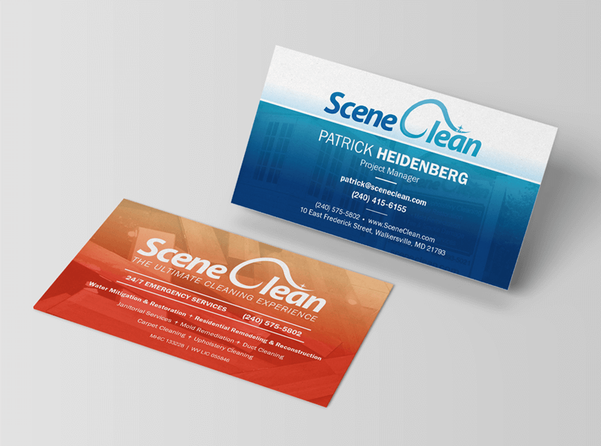 Scene Clean Business Cards - Firestride Media